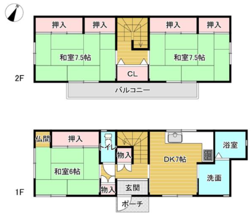「明石市藤江　中古戸建」間取り図
